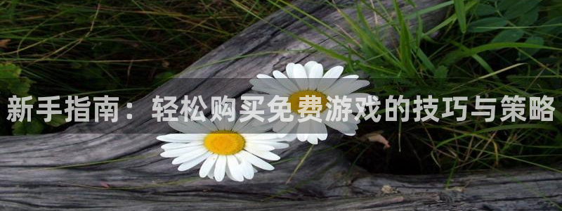 杜邦娱乐怎么注册：新手指南：轻松购买免费游戏的技巧与策略